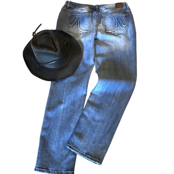 80s Rock Band Patchwork Jeans, Size 12 - Upcycled, Bleached Band Patches & Stars - Picture 2 of 12